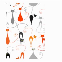 Cartoon Cat Seamless Pattern Graphic Small Garden Flag (two Sides)