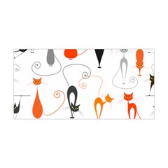 Cartoon Cat Seamless Pattern Graphic Yoga Headband