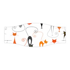 Cartoon Cat Seamless Pattern Graphic Stretchable Headband by Jancukart