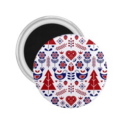 Scandinavian Folk Seamless Pattern 2.25  Magnets