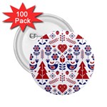 Scandinavian Folk Seamless Pattern 2.25  Buttons (100 pack)  Front