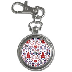 Scandinavian Folk Seamless Pattern Key Chain Watches