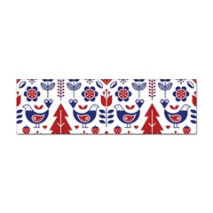 Scandinavian Folk Seamless Pattern Sticker Bumper (10 pack)