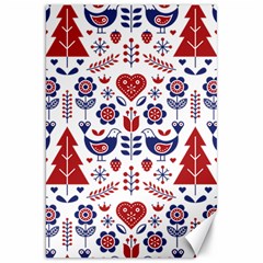 Scandinavian Folk Seamless Pattern Canvas 20  x 30 