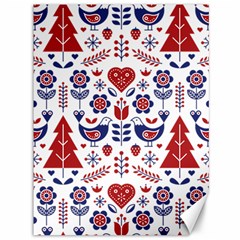 Scandinavian Folk Seamless Pattern Canvas 36  x 48 