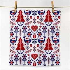 Scandinavian Folk Seamless Pattern Face Towel