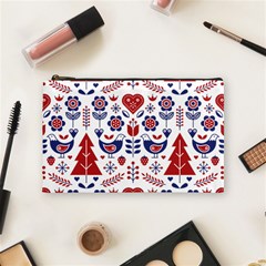 Scandinavian Folk Seamless Pattern Cosmetic Bag (medium)