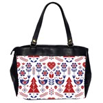 Scandinavian Folk Seamless Pattern Oversize Office Handbag (2 Sides) Back