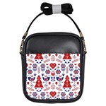 Scandinavian Folk Seamless Pattern Girls Sling Bag Front