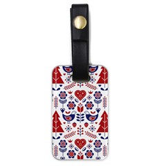 Scandinavian Folk Seamless Pattern Luggage Tag (one side)