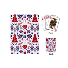 Scandinavian Folk Seamless Pattern Playing Cards Single Design (Mini)