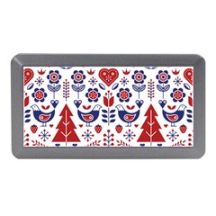 Scandinavian Folk Seamless Pattern Memory Card Reader (Mini)