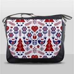 Scandinavian Folk Seamless Pattern Messenger Bag