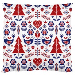 Scandinavian Folk Seamless Pattern Large Cushion Case (Two Sides)