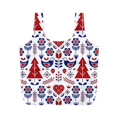 Scandinavian Folk Seamless Pattern Full Print Recycle Bag (m)