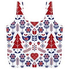 Scandinavian Folk Seamless Pattern Full Print Recycle Bag (XL)