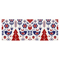 Scandinavian Folk Seamless Pattern Banner and Sign 8  x 3 