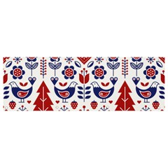 Scandinavian Folk Seamless Pattern Banner and Sign 9  x 3 