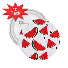 Watermelon Seamless Pattern 2 25  Buttons (10 Pack) 