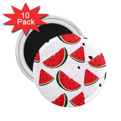 Watermelon Seamless Pattern 2 25  Magnets (10 Pack) 