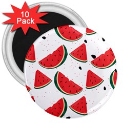 Watermelon Seamless Pattern 3  Magnets (10 Pack) 