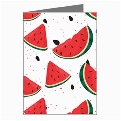 Watermelon Seamless Pattern Greeting Card