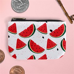 Watermelon Seamless Pattern Mini Coin Purse by Jancukart