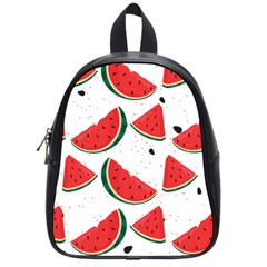 Watermelon Seamless Pattern School Bag (small) by Jancukart