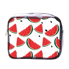 Watermelon Seamless Pattern Mini Toiletries Bag (one Side)