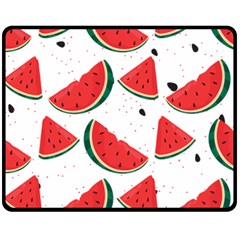 Watermelon Seamless Pattern Fleece Blanket (medium) 