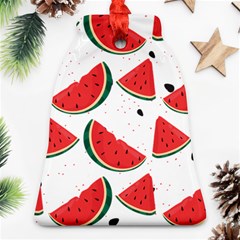 Watermelon Seamless Pattern Ornament (bell)