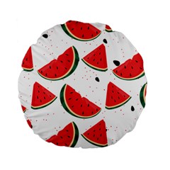 Watermelon Seamless Pattern Standard 15  Premium Round Cushions