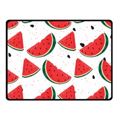 Watermelon Seamless Pattern Double Sided Fleece Blanket (small)  by Jancukart