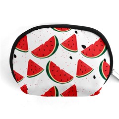 Watermelon Seamless Pattern Accessory Pouch (medium) by Jancukart