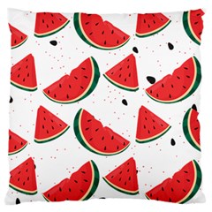 Watermelon Seamless Pattern Large Flano Cushion Case (two Sides)