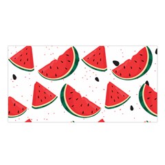 Watermelon Seamless Pattern Satin Shawl 45  X 80 