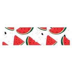 Watermelon Seamless Pattern Oblong Satin Scarf (16  X 60 )