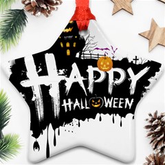 Happy Halloween Ornament (star)