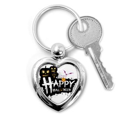 Happy Halloween Key Chain (heart)