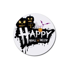 Happy Halloween Rubber Coaster (round) by Jancukart