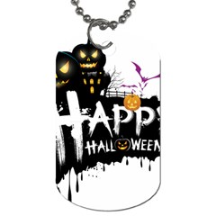 Happy Halloween Dog Tag (one Side) by Jancukart