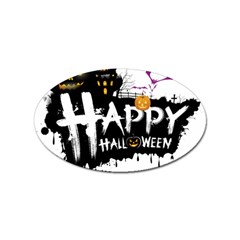 Happy Halloween Sticker Oval (100 Pack)