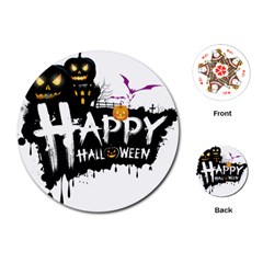 Happy Halloween Playing Cards Single Design (round)