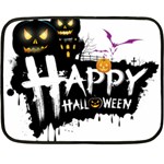 Happy Halloween Fleece Blanket (Mini) 35 x27  Blanket