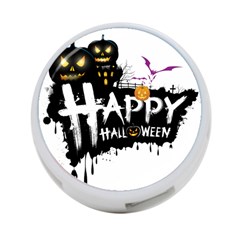 Happy Halloween 4-port Usb Hub (two Sides)