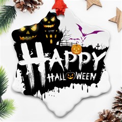 Happy Halloween Ornament (snowflake) by Jancukart