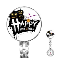 Happy Halloween Stainless Steel Nurses Watch by Jancukart