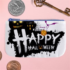 Happy Halloween Large Coin Purse by Jancukart