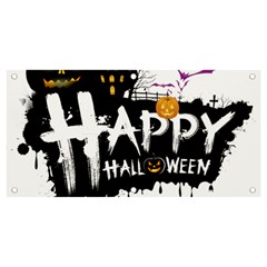 Happy Halloween Banner And Sign 4  X 2 