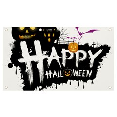 Happy Halloween Banner And Sign 7  X 4  by Jancukart